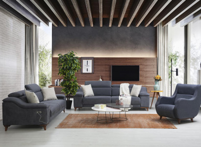 Sofa set Set Complete Modern Living room Textile Couch Luxury Upholstered furniture